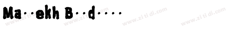 Maymekh Bold字体转换
